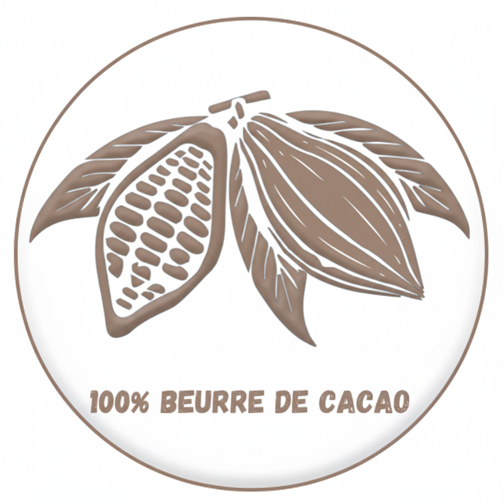 100% Beurre de Cacao - Badge amélioré