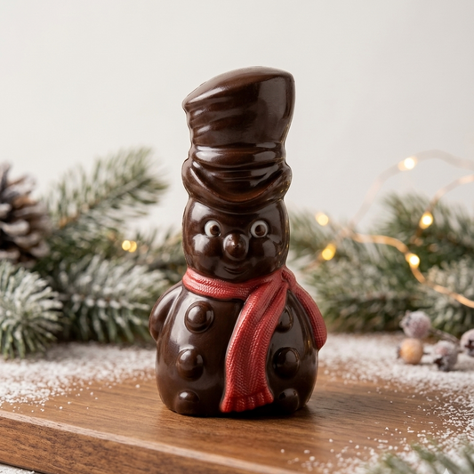 Moulage de Noël en chocolat artisanal fabriqué à Montréal