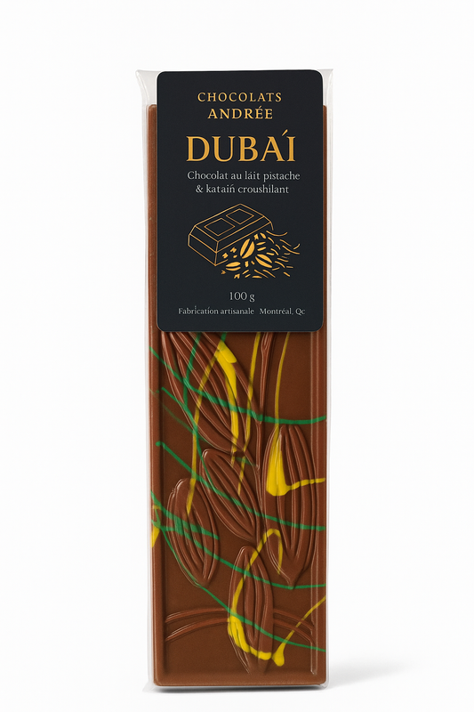 Tablette Dubaï pistache & kadaifi