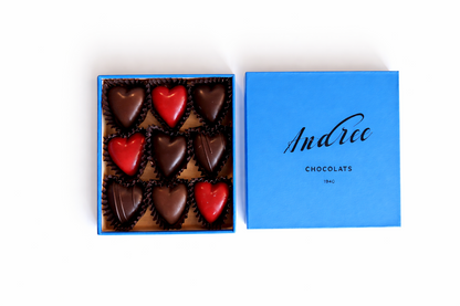 Coffret 9 cœurs chocolat édition 2026