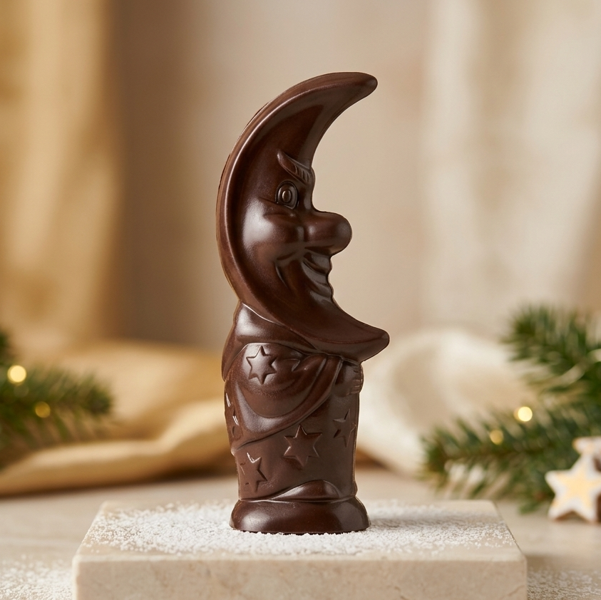 Sujet de Noël en chocolat fait à la main par Chocolats Andrée