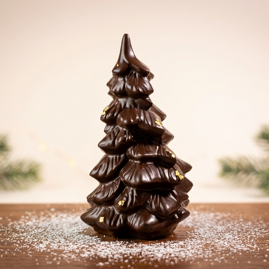 Sujet de Noël en chocolat fait à la main par Chocolats Andrée