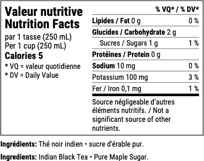 Thé à l'érable (sac de 65g)