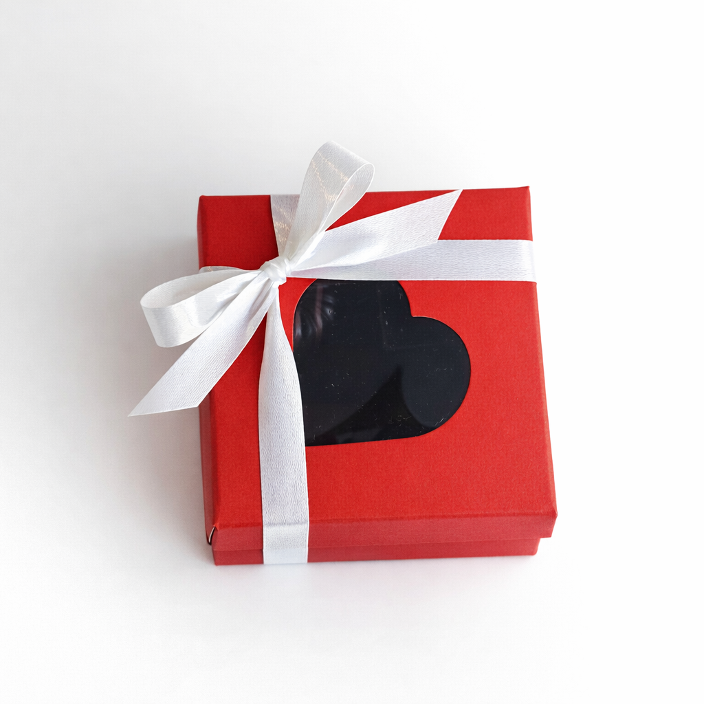 Boîte de 4 chocolats – Coffret cœur Saint-Valentin